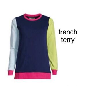 LANDSEND Wm Serious Sweats French Terry SWEATSHIRT TUNIC